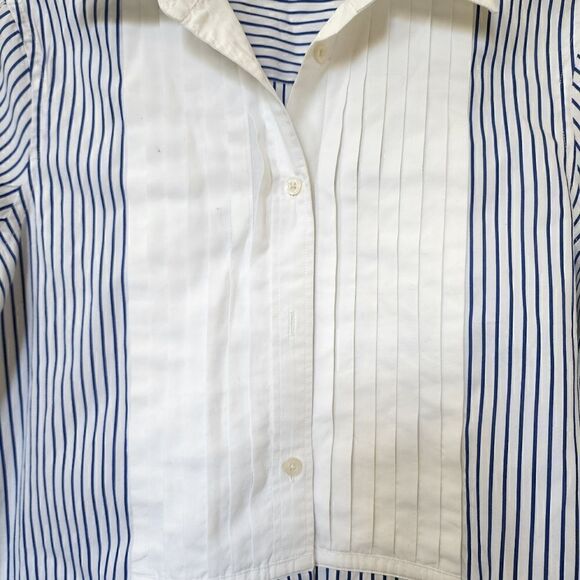 LRL Lauren Jeans Ralph Lauren button up striped blouse XS - Picture 4 of 5